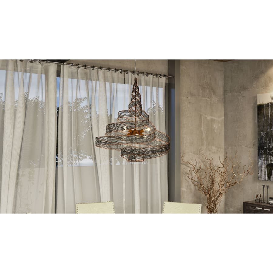 Varaluz Flow 6 Light 26" Wide Abstract Chandelier