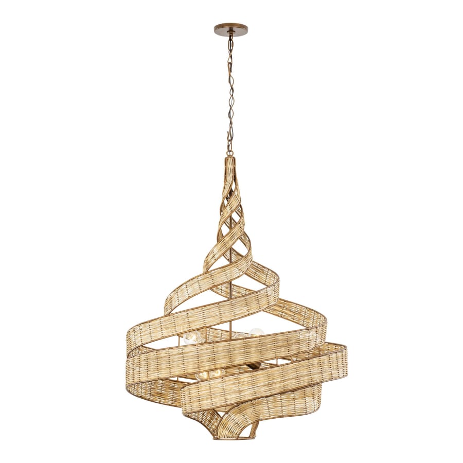 Varaluz Flow 6 Light 30" Wide Abstract Chandelier