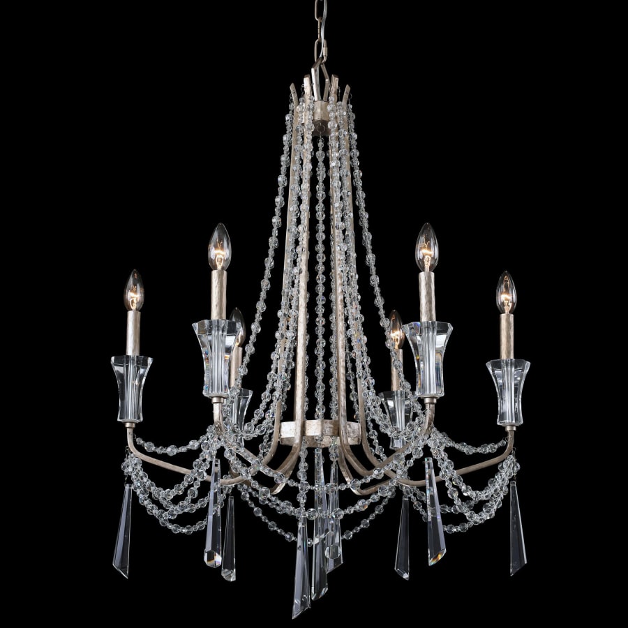Varaluz Barcelona 6 Light 27" Wide Crystal Chandelier