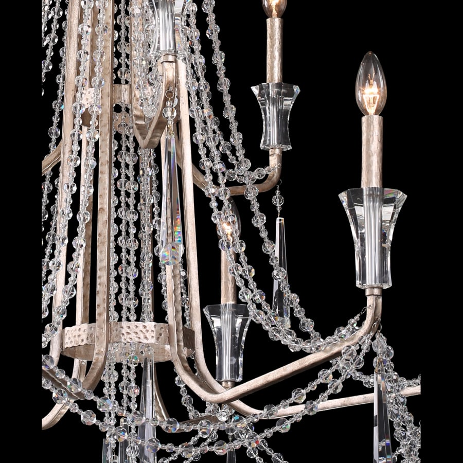 Varaluz Barcelona 9 Light 35" Wide Crystal Chandelier