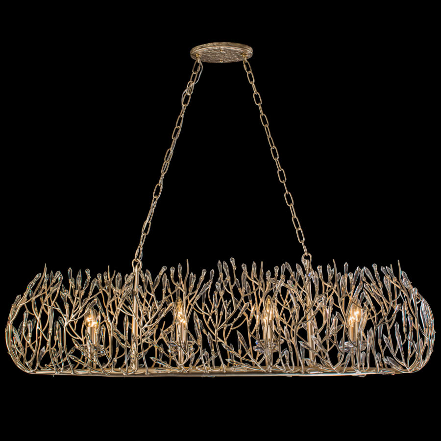 Varaluz Bask 8 Light 48" Wide Crystal Linear Pendant