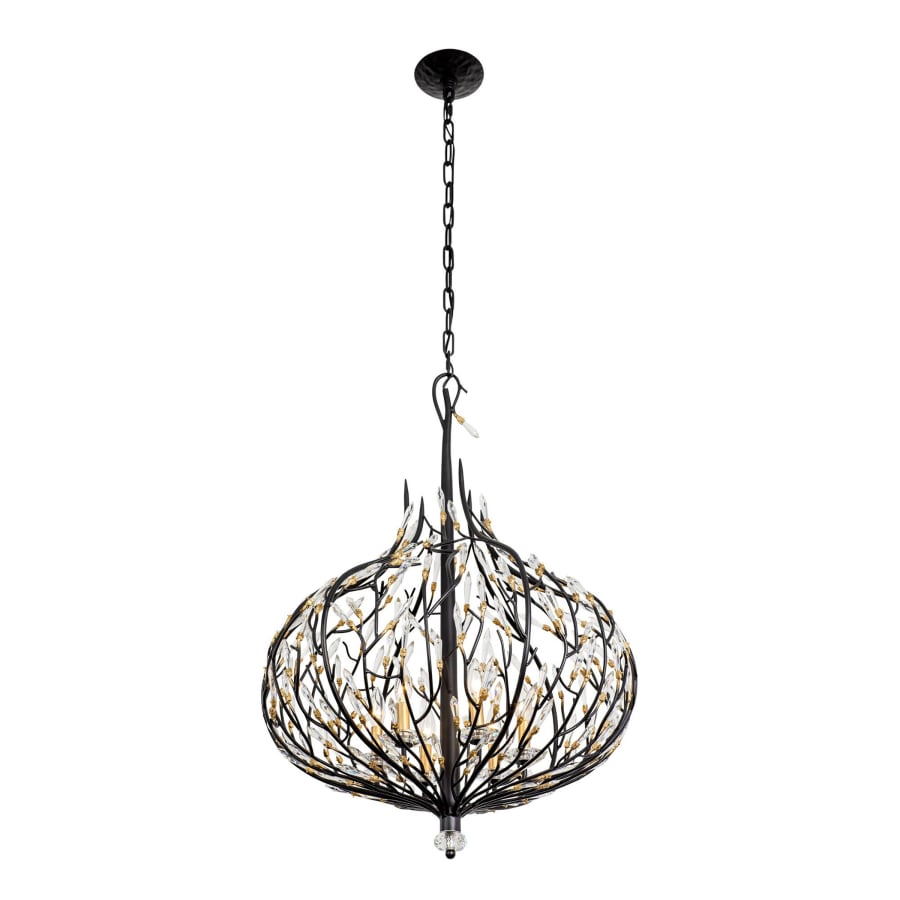 Varaluz Bask 6 Light 27" Wide Crystal Abstract Chandelier