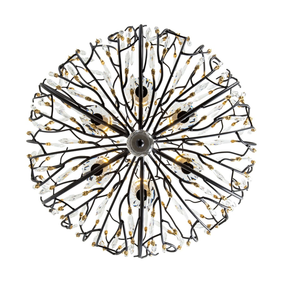 Varaluz Bask 6 Light 27" Wide Crystal Abstract Chandelier