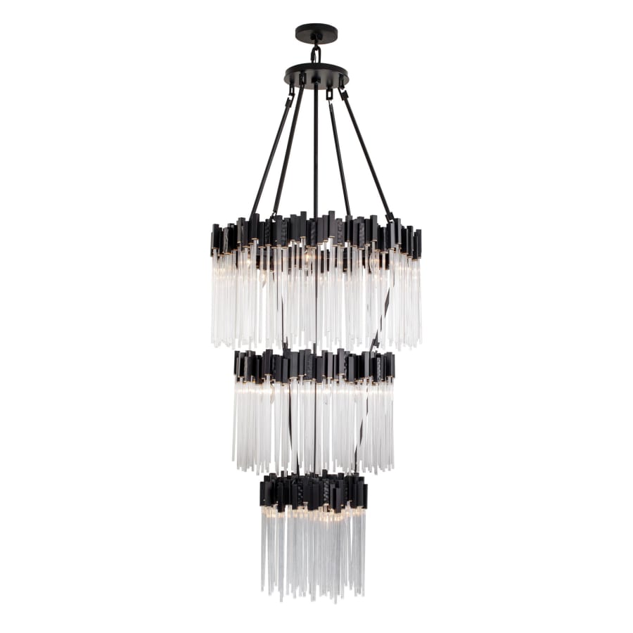 Varaluz Matrix 18 Light 30" Wide Waterfall Chandelier