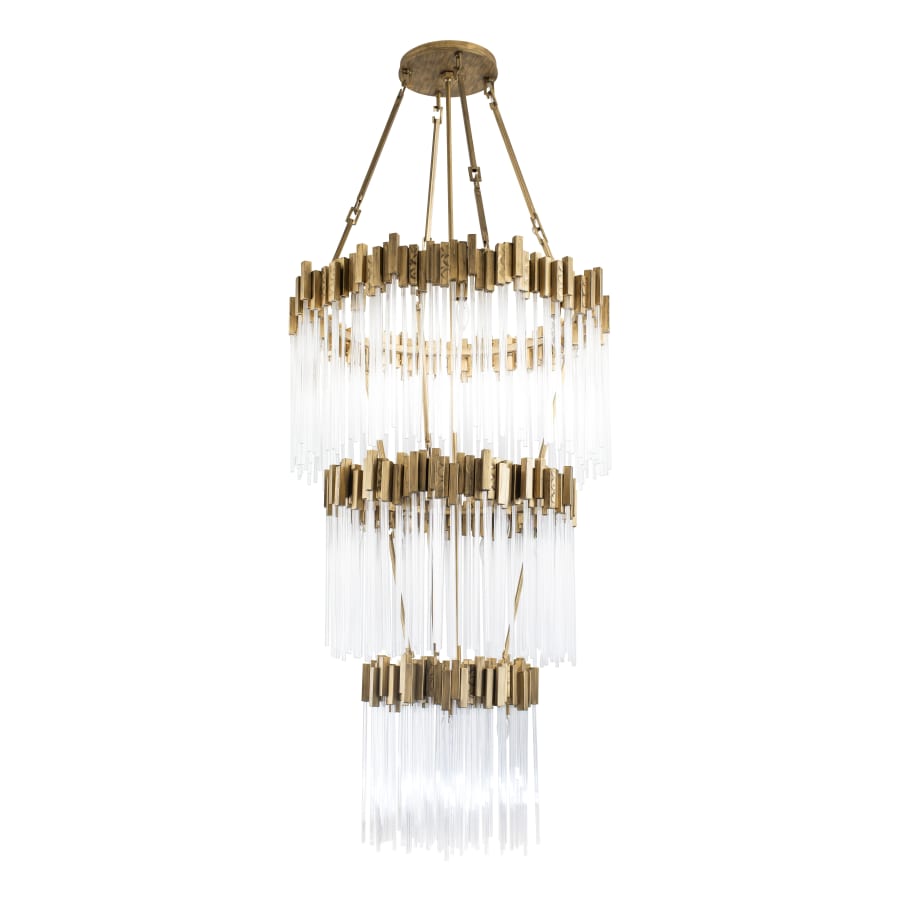 Varaluz Matrix 18 Light 30" Wide Waterfall Chandelier