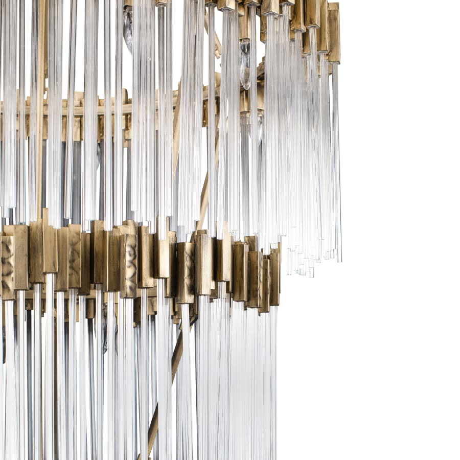 Varaluz Matrix 30 Light 40" Wide Waterfall Chandelier