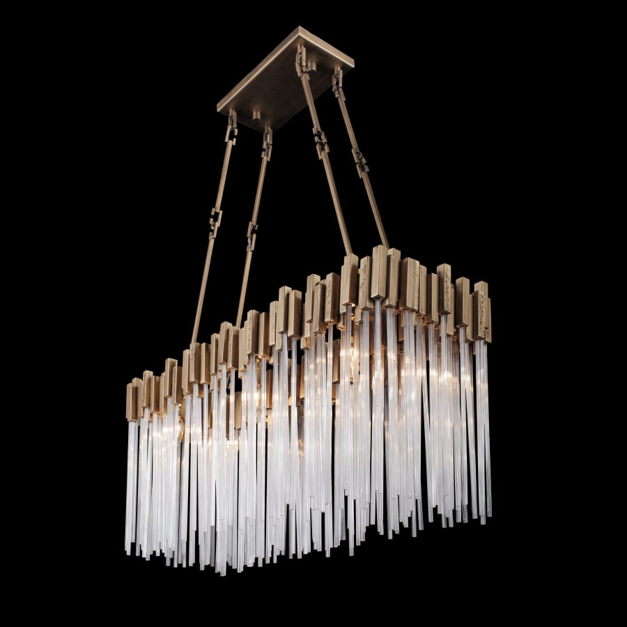 Varaluz Matrix 6 Light 37" Wide Linear Chandelier