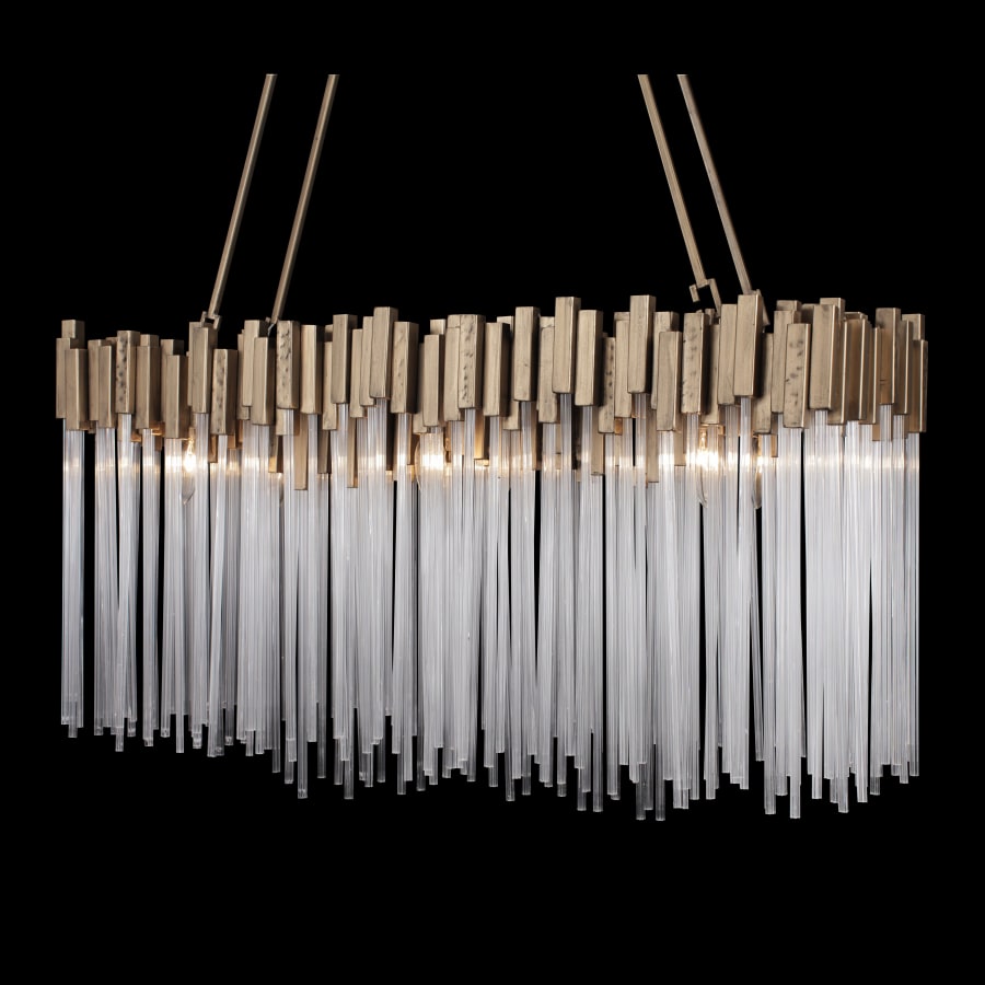 Varaluz Matrix 6 Light 37" Wide Linear Chandelier