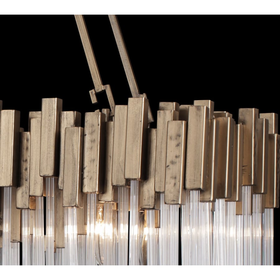 Varaluz Matrix 6 Light 37" Wide Linear Chandelier