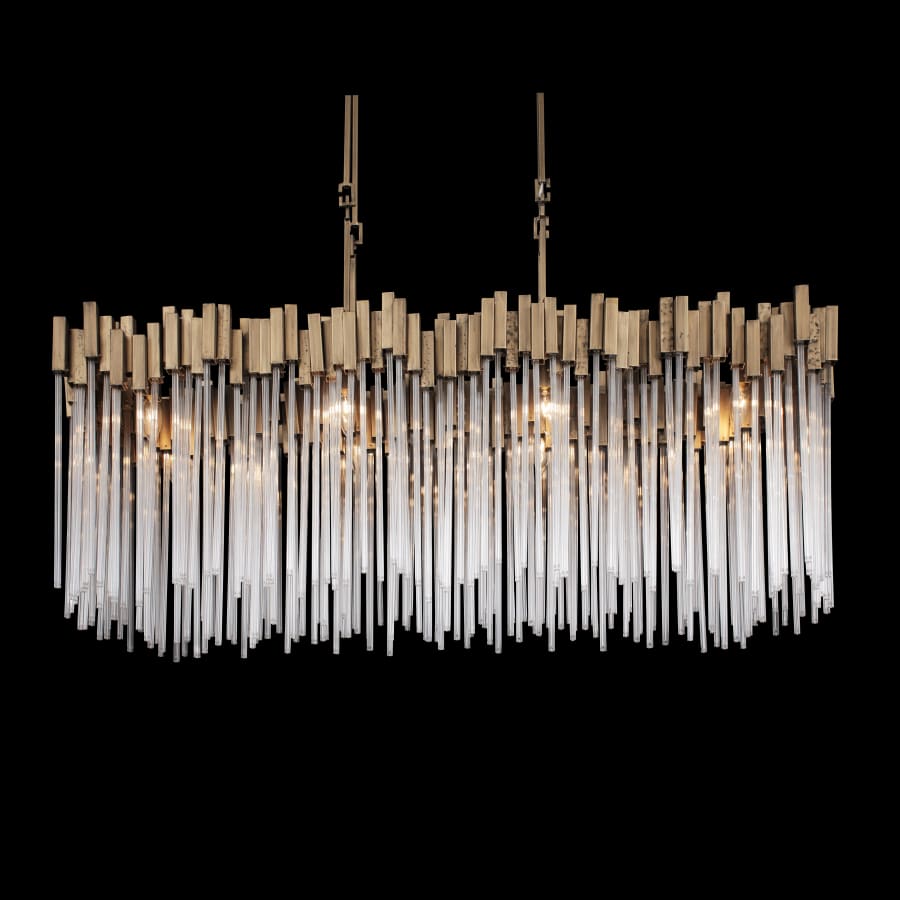 Varaluz Matrix 8 Light 49" Wide Linear Chandelier