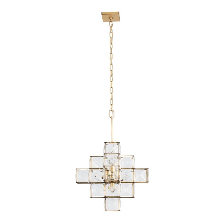 Varaluz Cubic 6 Light 26" Wide Crystal Chandelier