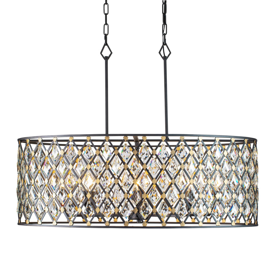 Varaluz Windsor 8 Light 36" Wide Crystal Drum Chandelier