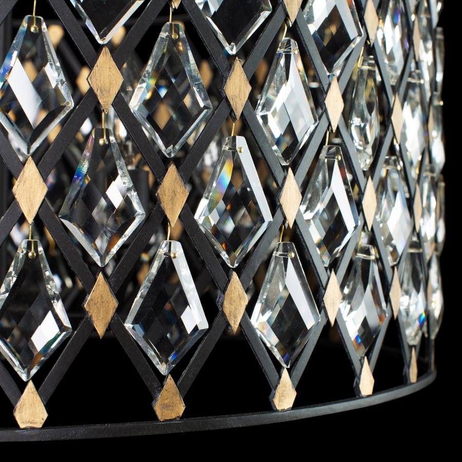 Varaluz Windsor 6 Light 25" Wide Crystal Drum Chandelier