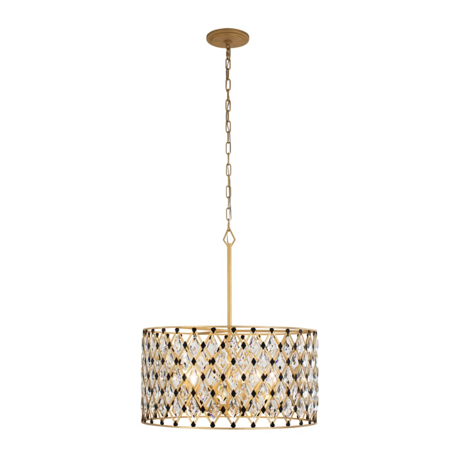 Varaluz Windsor 6 Light 25" Wide Crystal Drum Chandelier