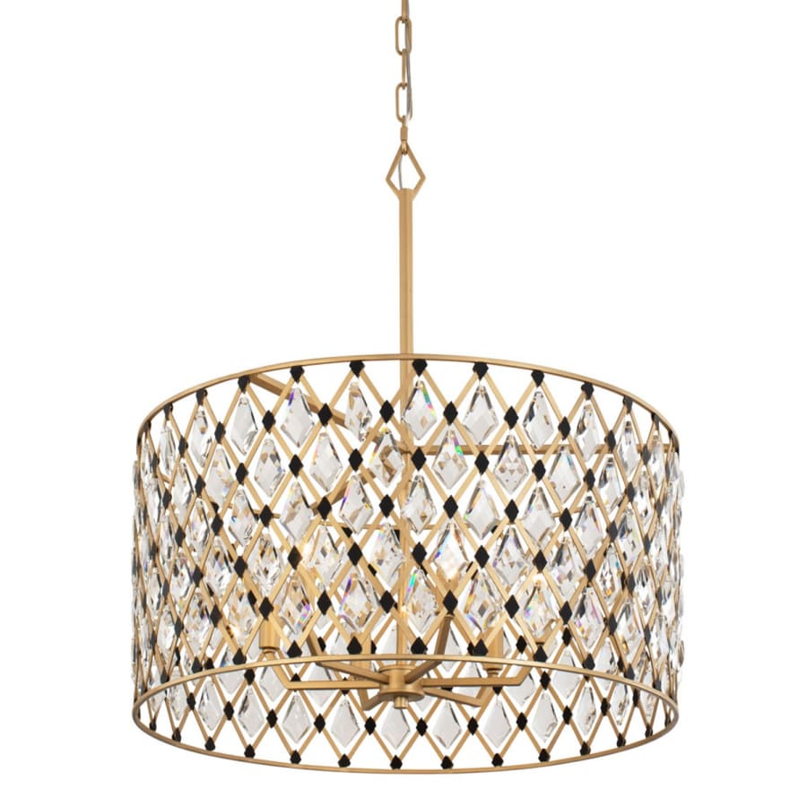 Varaluz Windsor 6 Light 25" Wide Crystal Drum Chandelier