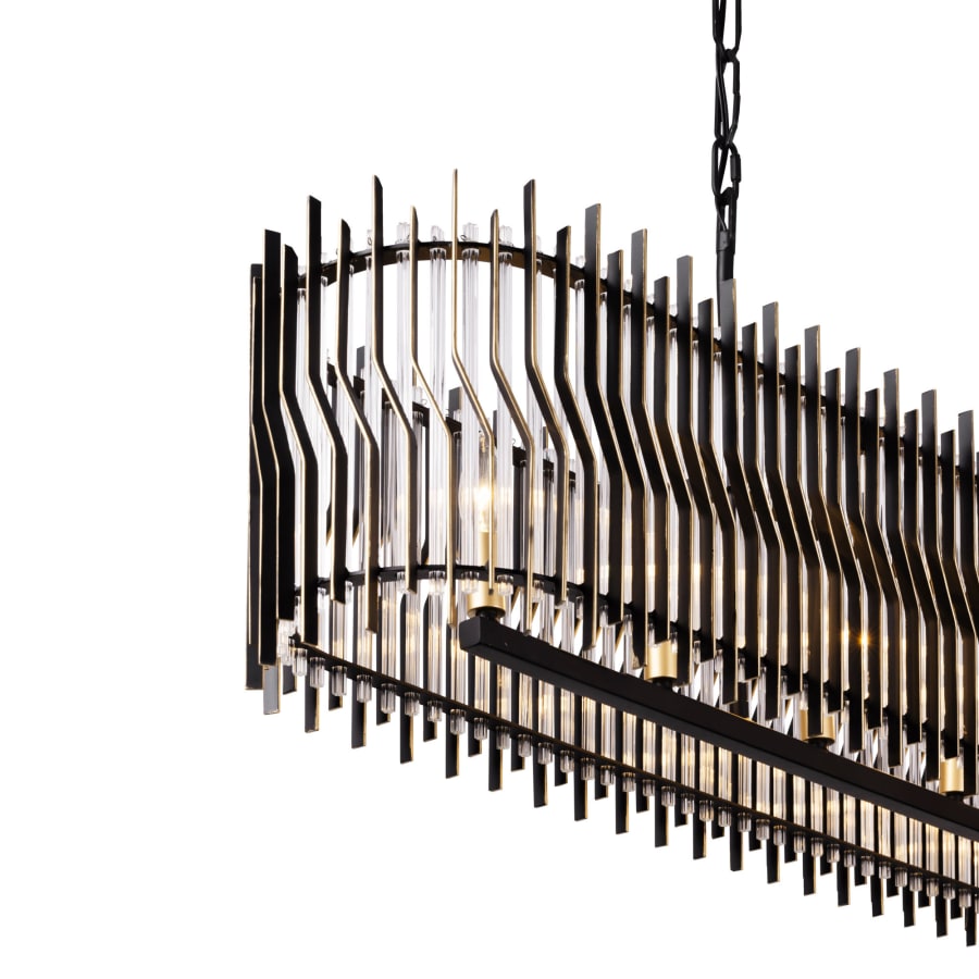 Varaluz Park Row 6 Light 48" Wide Linear Pendant