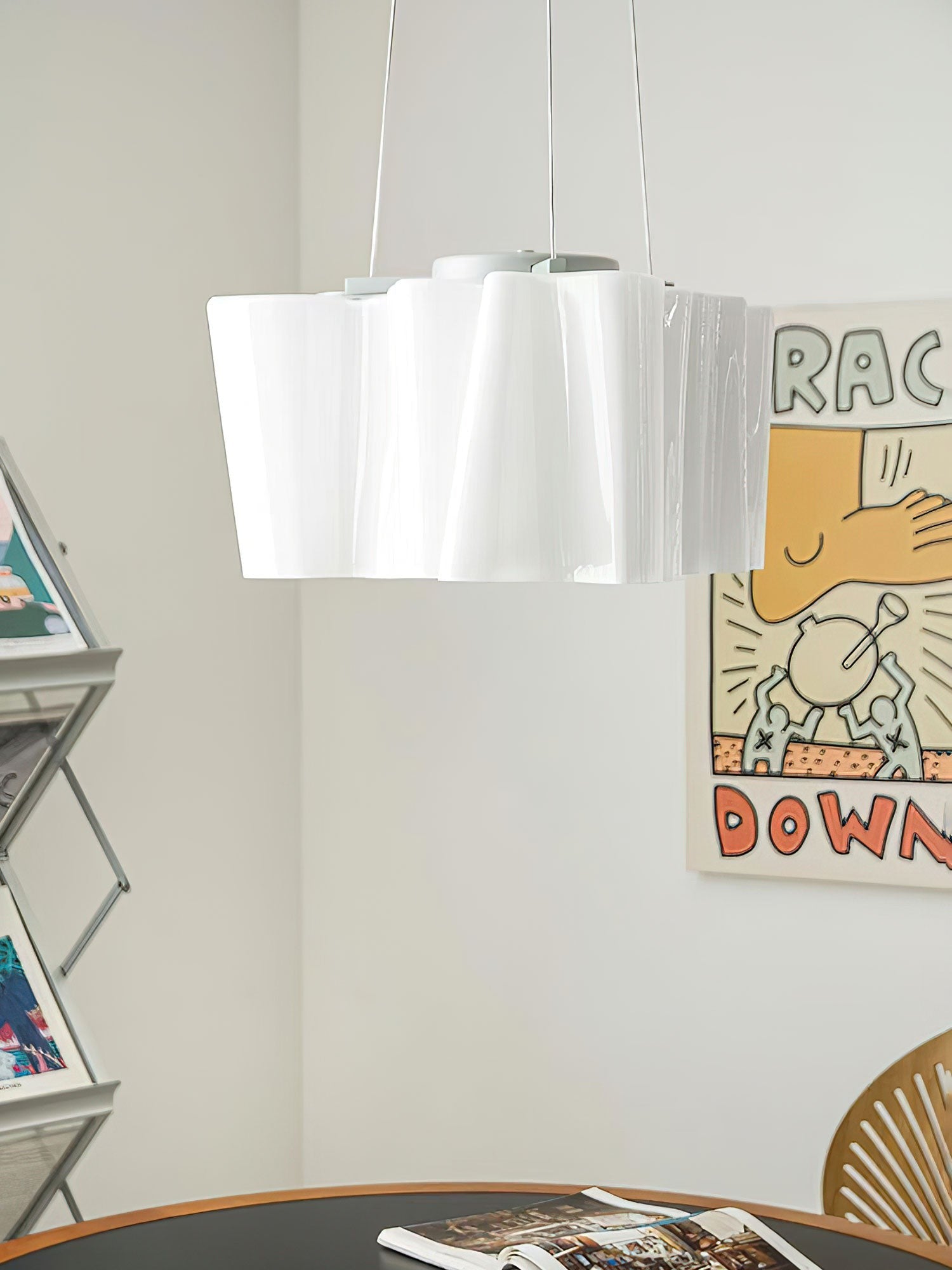 Velmora Wave Glass Chandelier