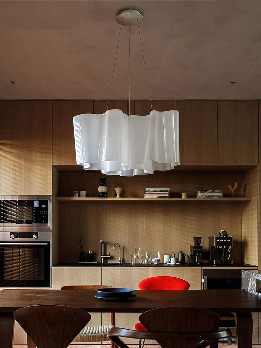 Velmora Wave Glass Chandelier