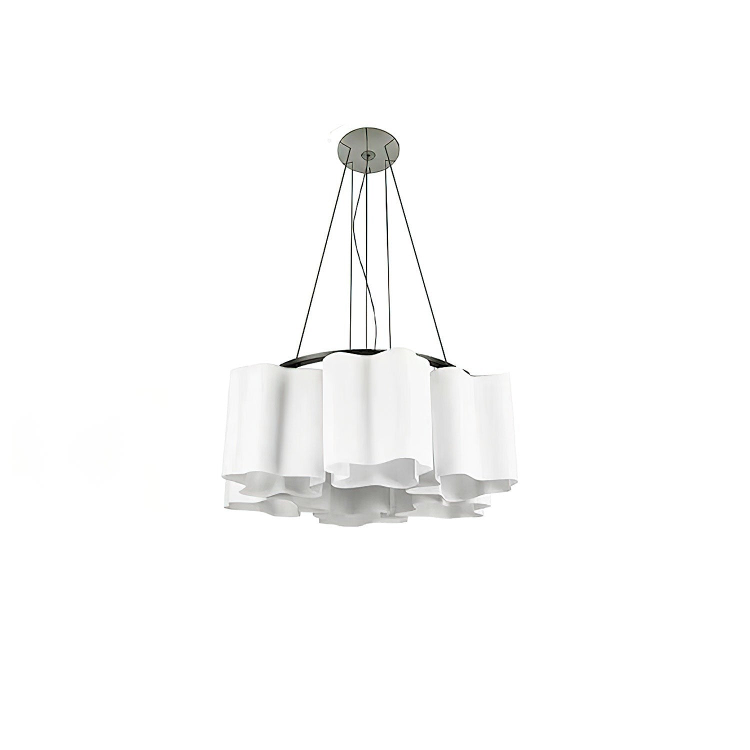 Velmora Wave Glass Chandelier