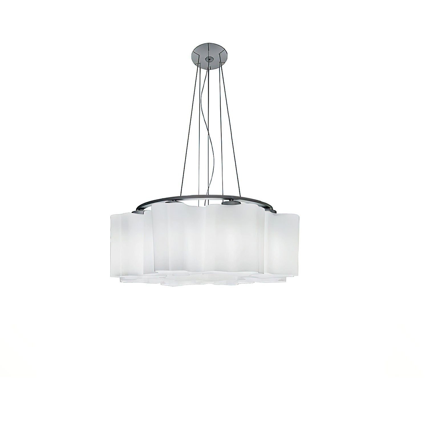 Velmora Wave Glass Chandelier