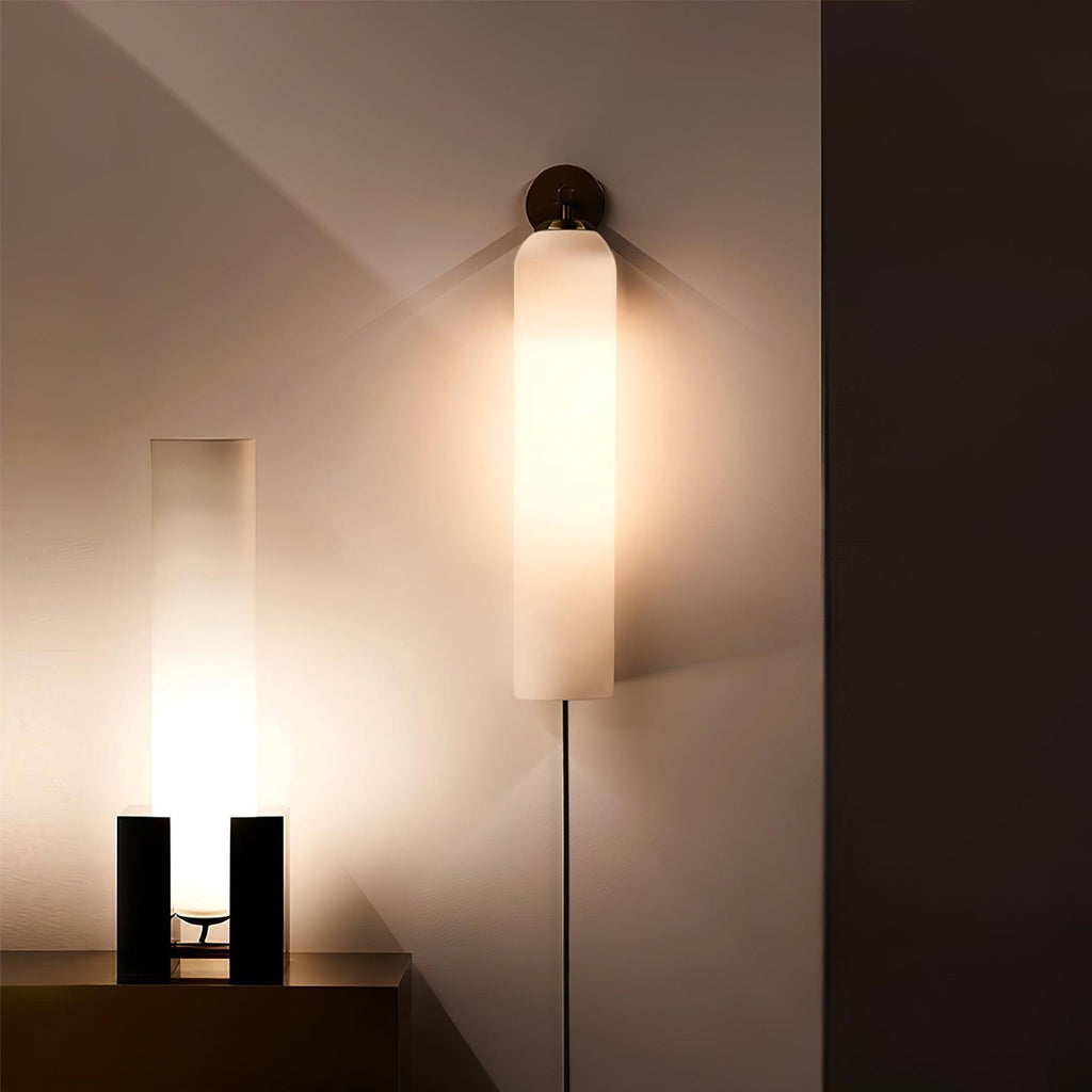 Veridian Cylindra Glass Wall Sconce