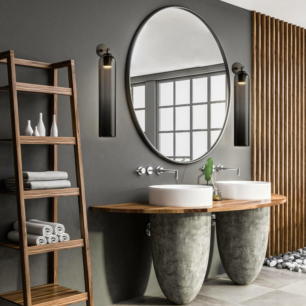 Veridian Cylindra Glass Wall Sconce