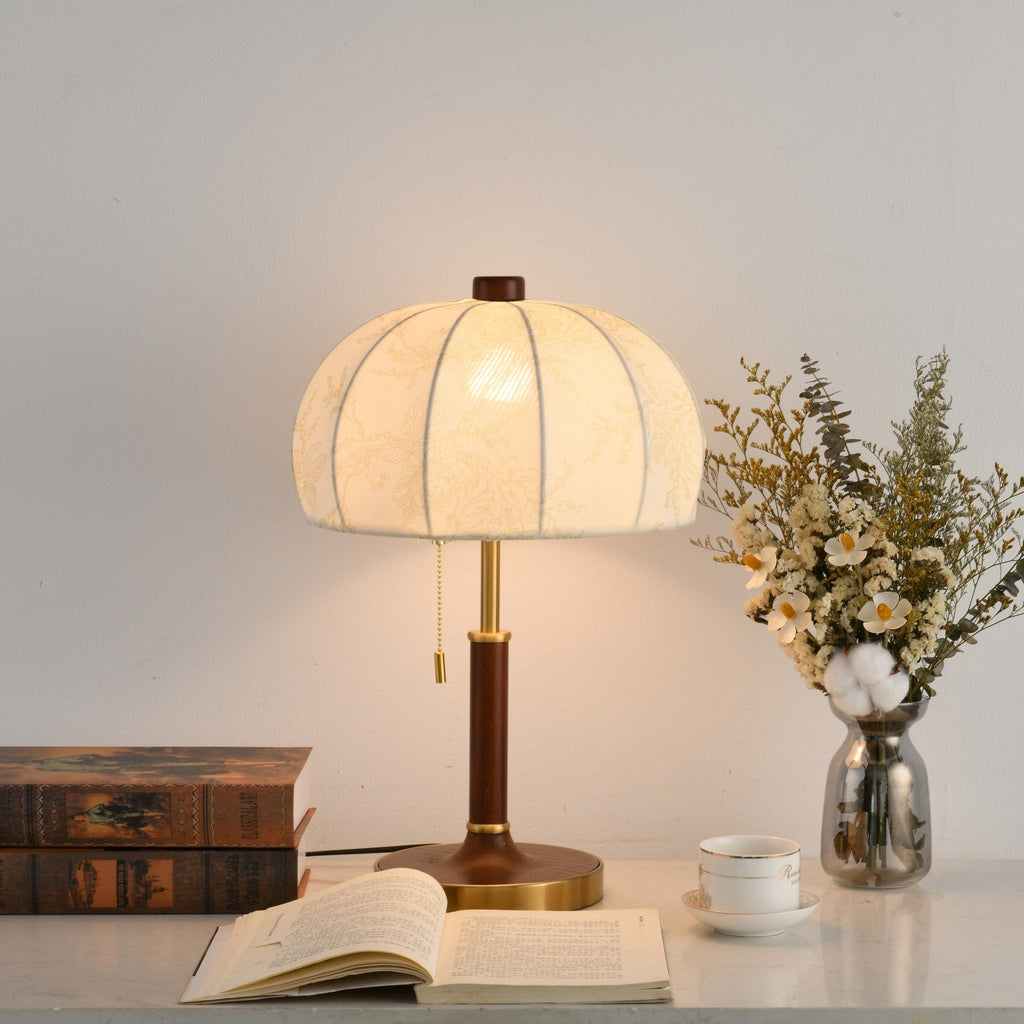 Walora Floral Fabric Table Lamp