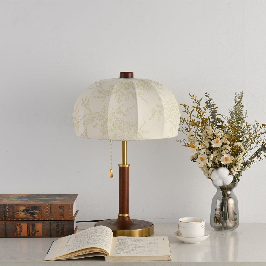 Walora Floral Fabric Table Lamp