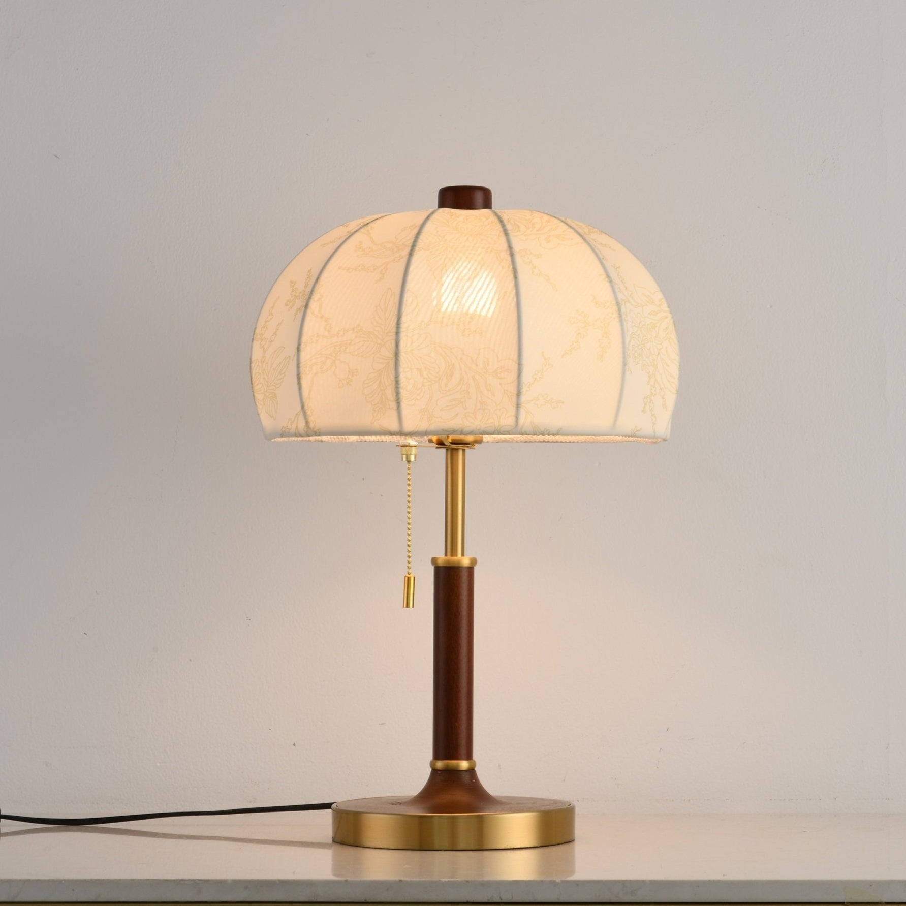 Walora Floral Fabric Table Lamp