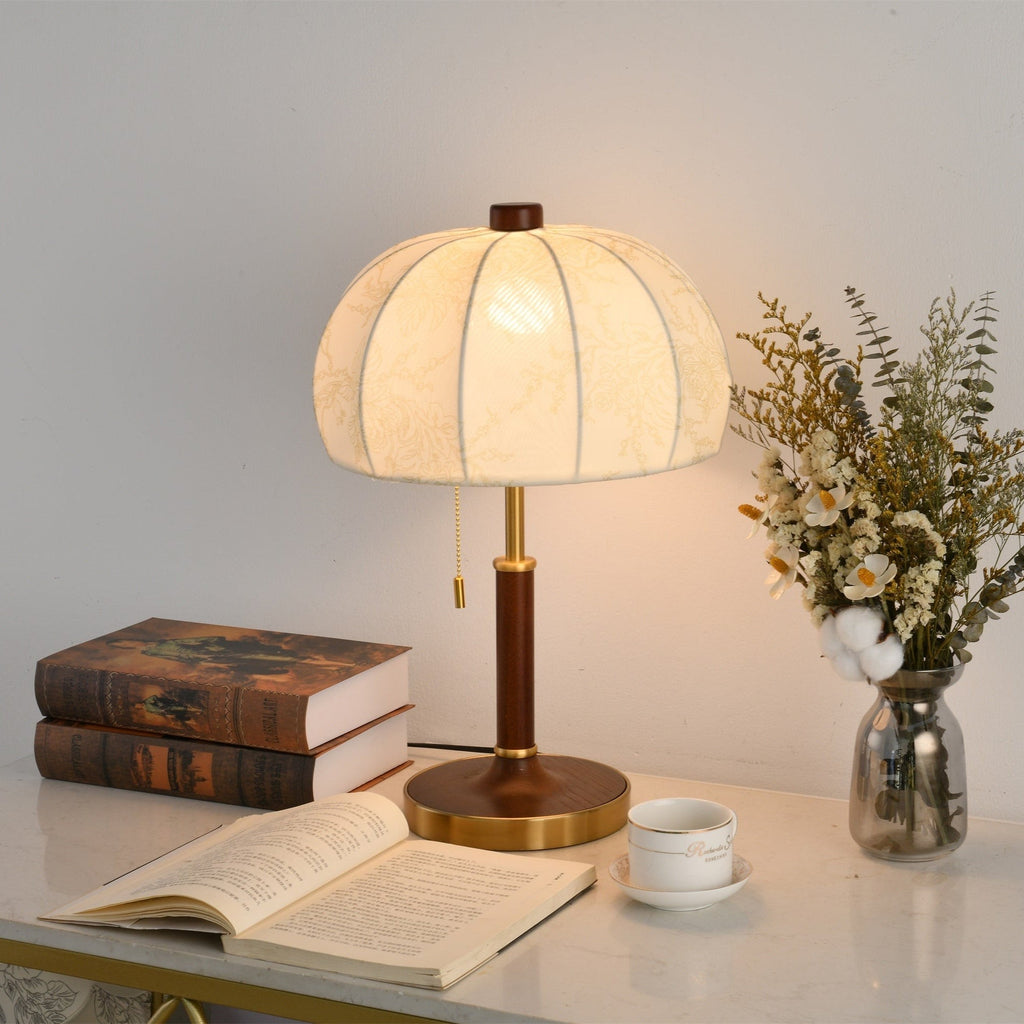 Walora Floral Fabric Table Lamp