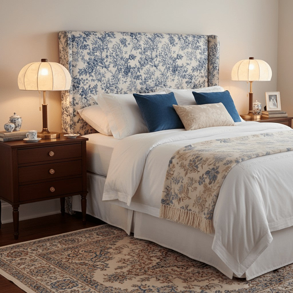 Walora Floral Fabric Table Lamp