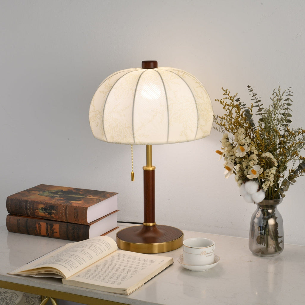 Walora Floral Fabric Table Lamp
