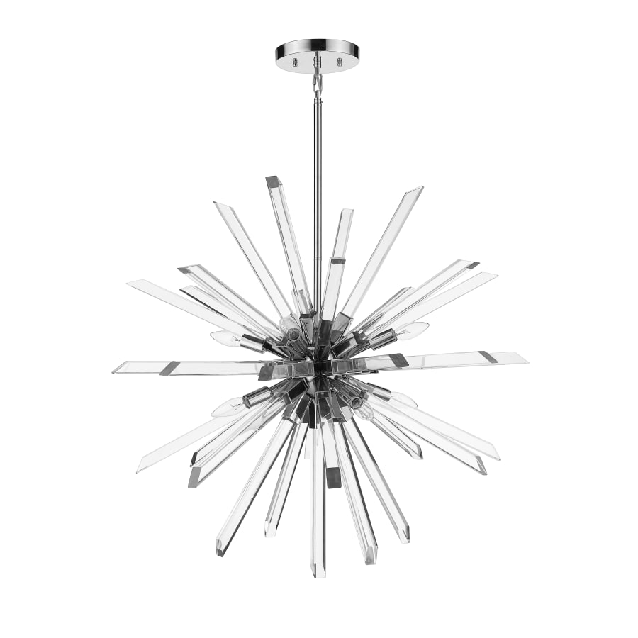 Z-Lite Burst 8 Light 33" Wide Crystal Globe Sputnik Chandelier