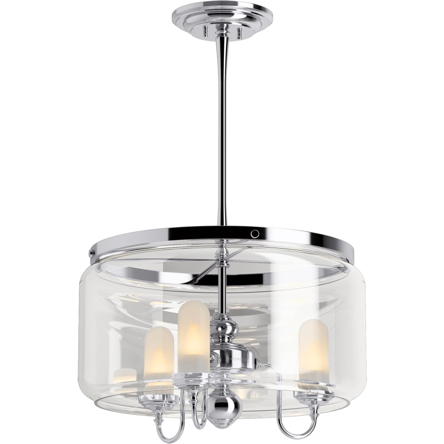 Kohler Lighting Artifacts 22" Wide 3 Light Chandelier