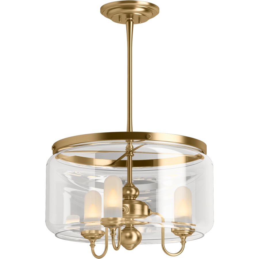 Kohler Lighting Artifacts 22" Wide 3 Light Chandelier