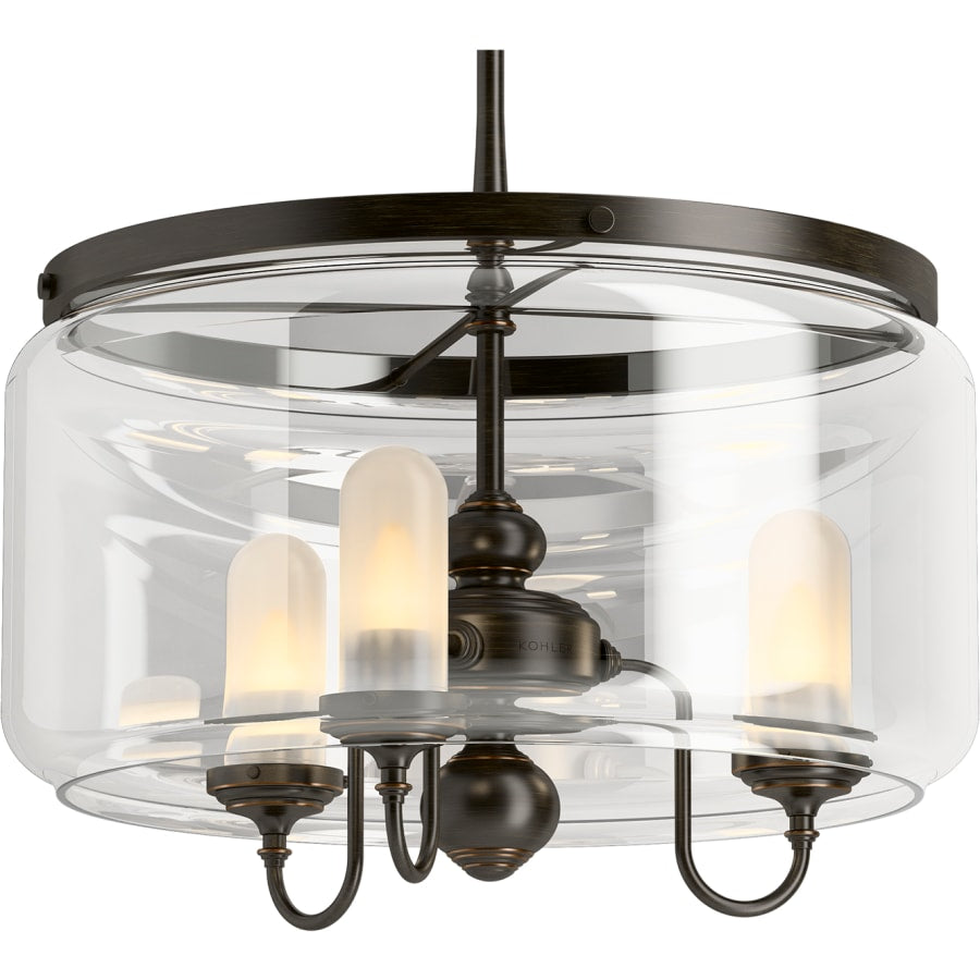 Kohler Lighting Artifacts 22" Wide 3 Light Chandelier